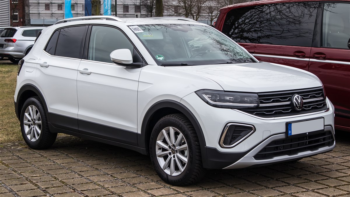 Volkswagen T-Cross branco visto de frente - seguro do VW T-Cross pela Rio Rubio Corretora